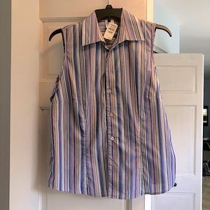 Craig Taylor Ltd 100% Egyptian cotton sleeveless blouse.